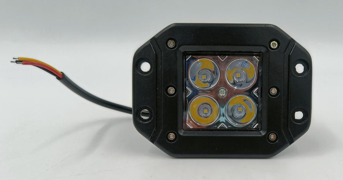 JFNV Lamp LED Car J.f.n.v 12W 48MM 9V-36V DC Irradiation 4 Screw Face