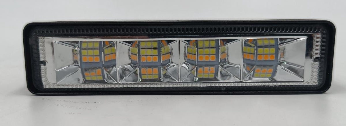 JFNV Lamp LED Car J.f.n.v 72W White & Yellow Solid & Flashers 4IN1 4LED 9-36V DC LED Light Work Bar Yellow Box