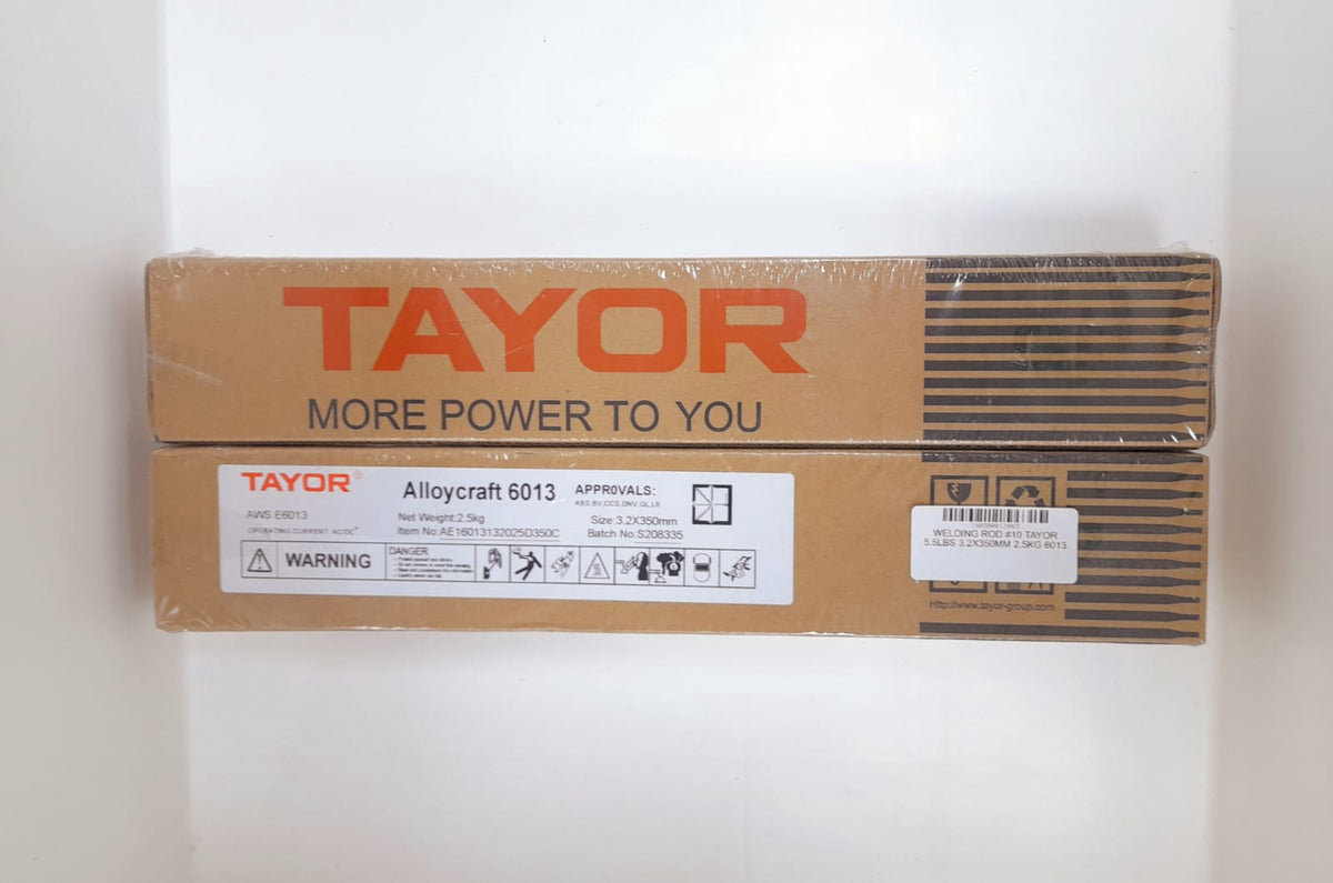 TAYOR Welding Rod #10 5.5LBS 3.2X350MM 2.5KG Alloycraft 6013