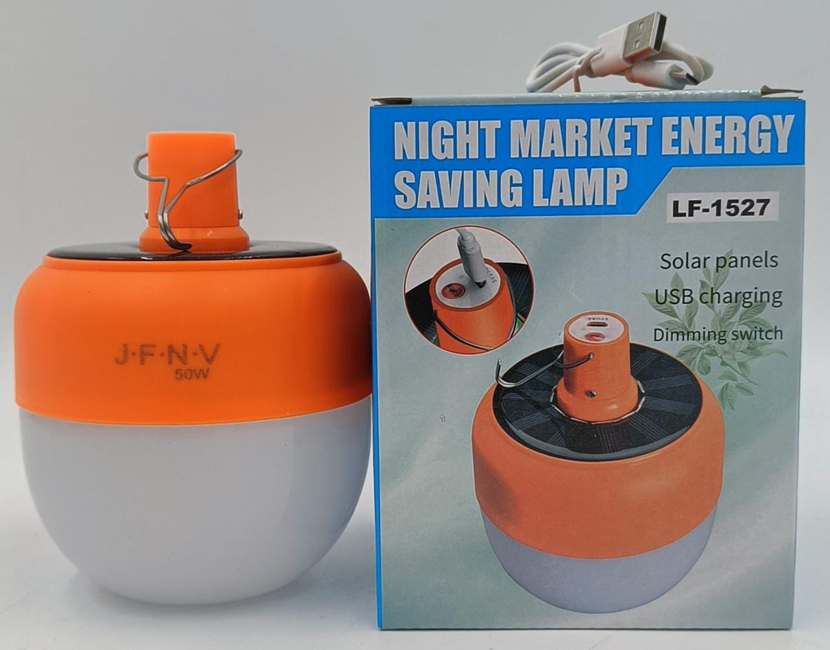 Solar Lamp LED Night Market Energy Saving Lamp LF-1527 USB Charging