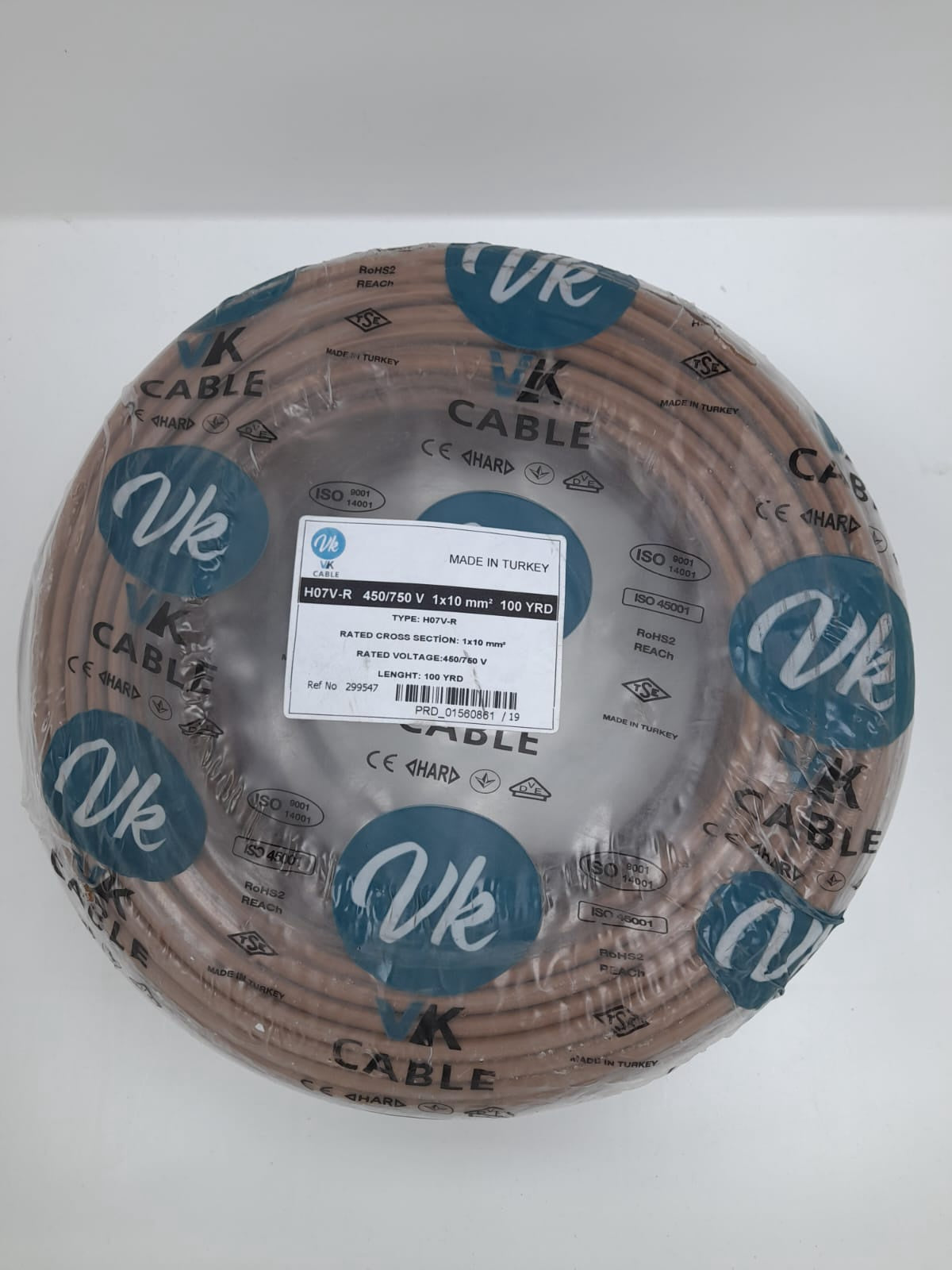 TURKEY Cable 10MM 1C VK/UK Roll