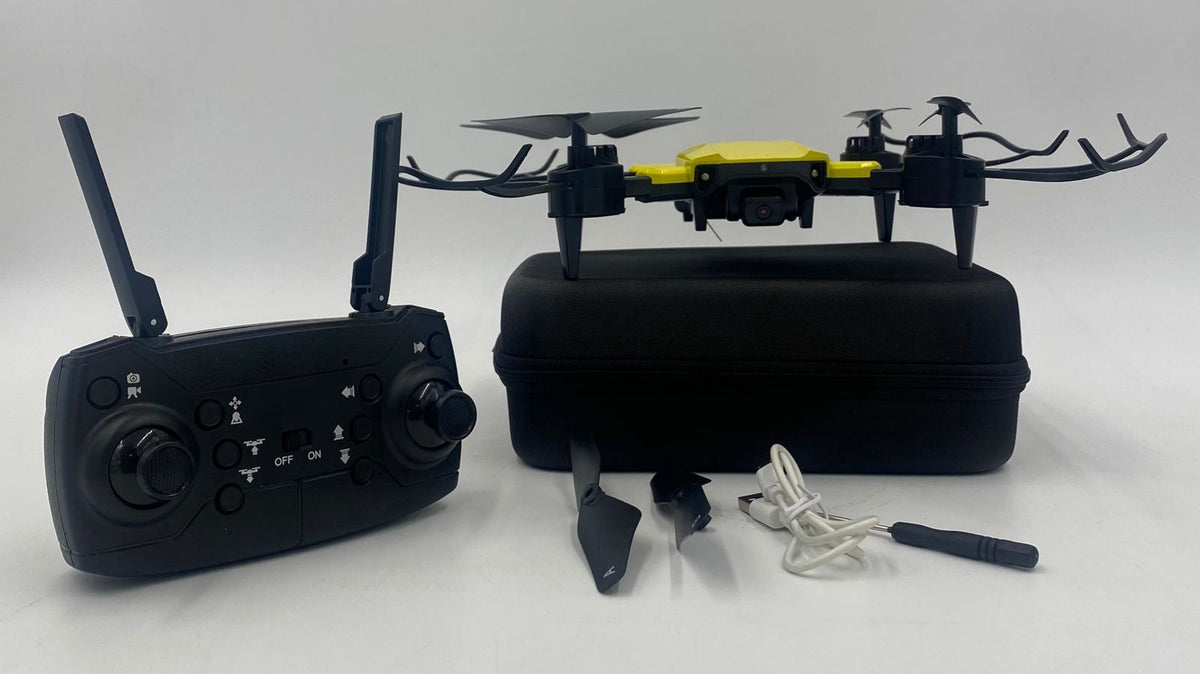 GENERIC Toy Drone Quadcopter Yellow IN Back Case