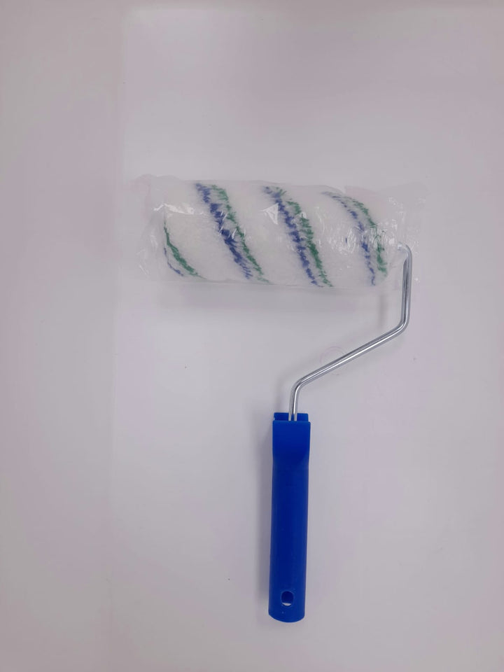 BIYU Roller Brush 6" Stripe with Blue Handle