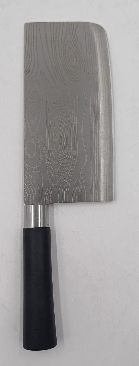 Knife Kitchen Chopper Black Handle Light (Thin Blade Round Tip)
