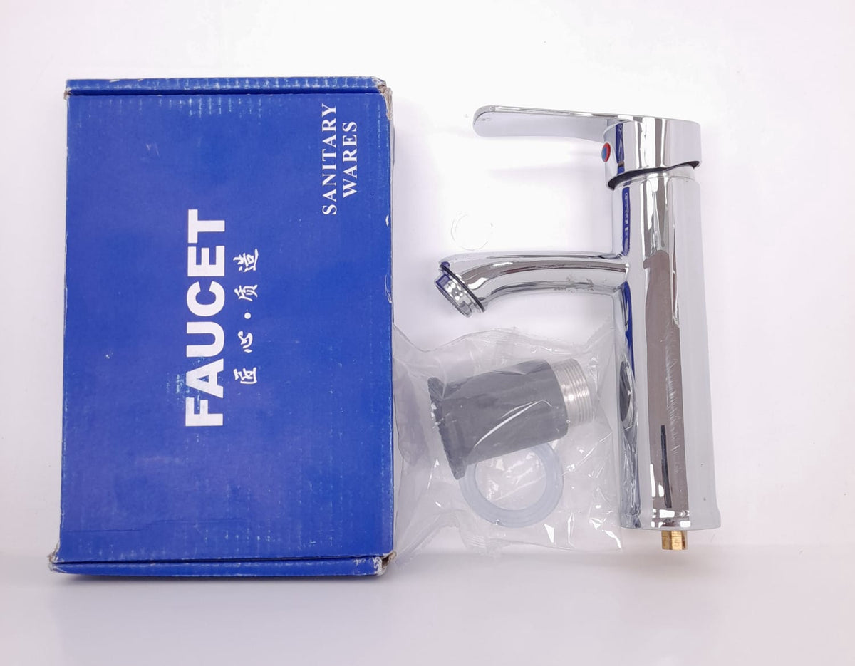 Faucet 1/2' Lever Heavy Duty Short Chrome Sanitary Ware Blue Box