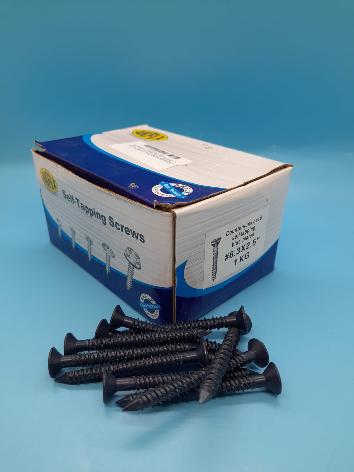 Screw Concrete Blue 2 1/2" 6.3X2.5 1KG BOX/95PCS