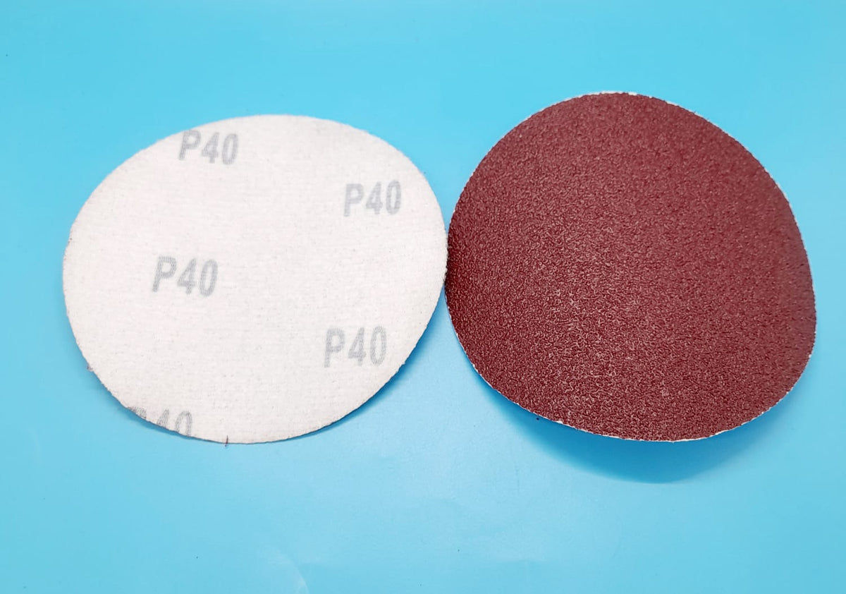 Sand Disc Velcro 4.5" P40 White Back