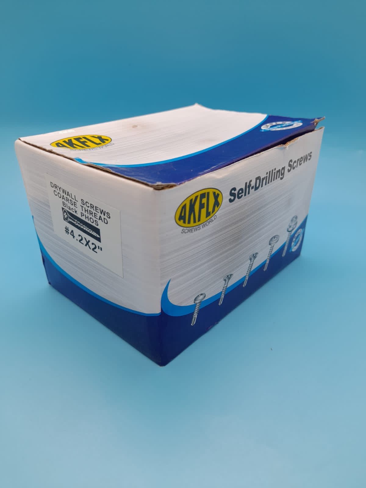 Screw Drywall 9 X 2" Black Akflx 4.2X2" Box 900GRAMS