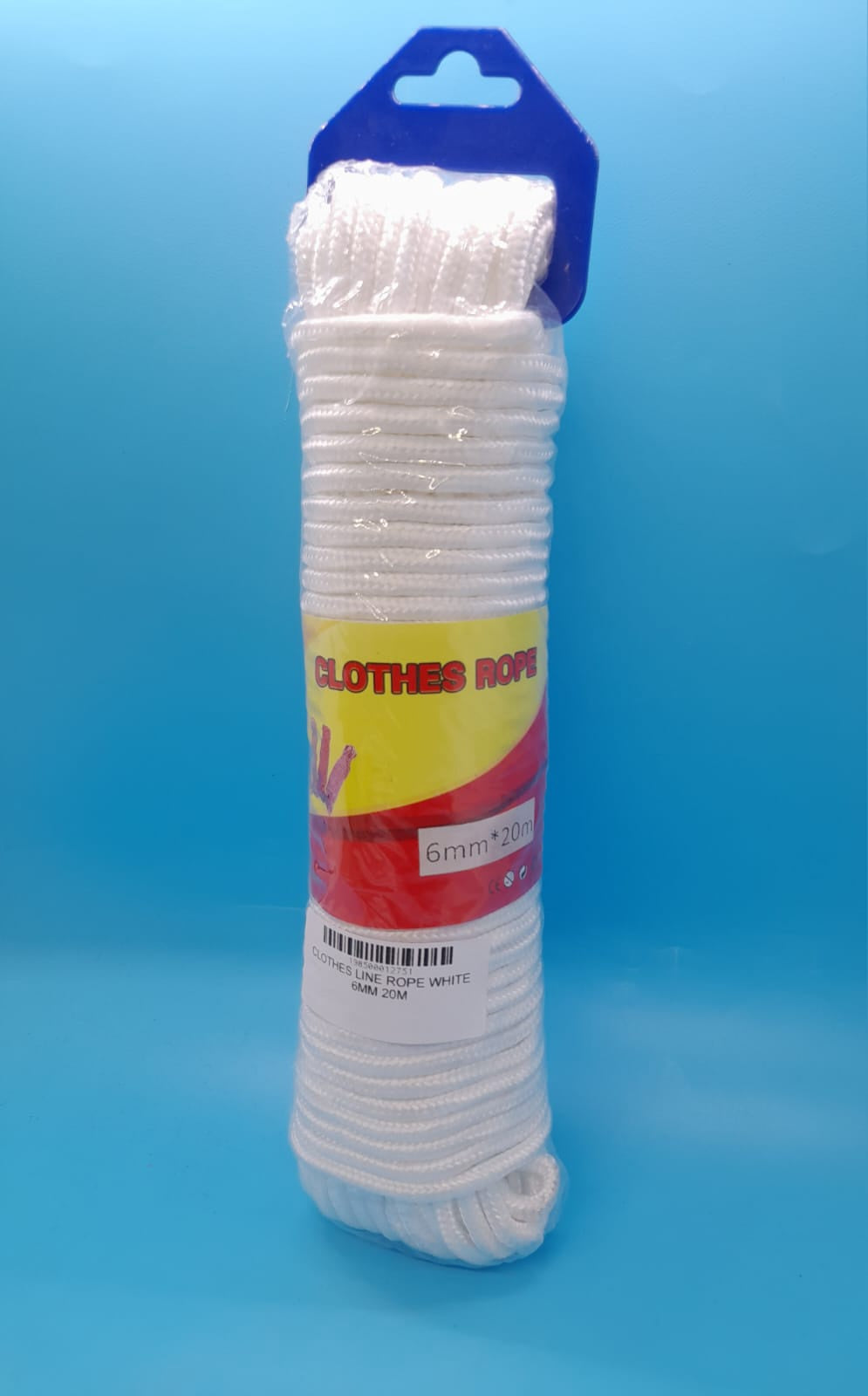 Clothes Line Rope White 6MM 20M