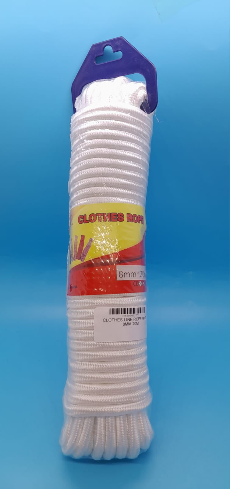 Clothes Line Rope White 8MM 20M