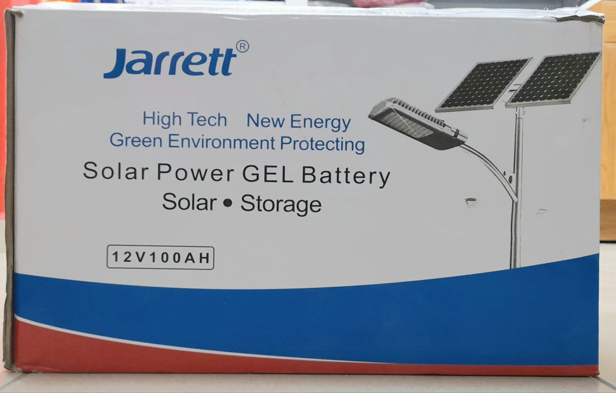 JARRETT Battery Solar Gel Deep Cycle 12V 100AH