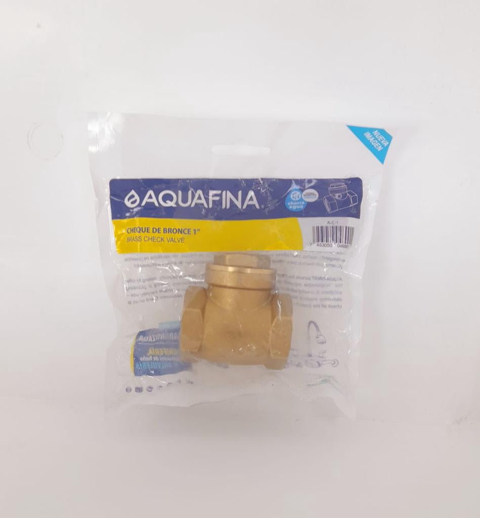 AQUAFINA BLUE Check Valve 1" Brass Aquafina Flapper A-C-1