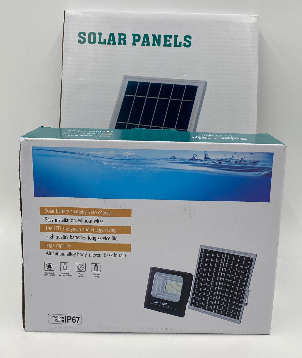 Lamp LED Solar Flood 25W IP67 with Solar Panel