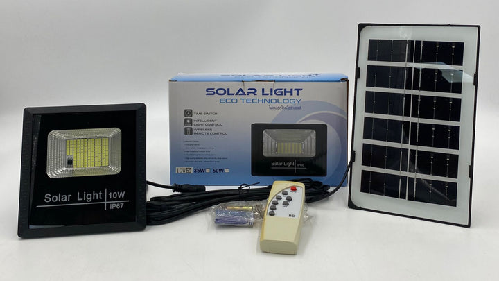 Lamp LED Solar Flood 10W Eco Technology IP66 with Panel