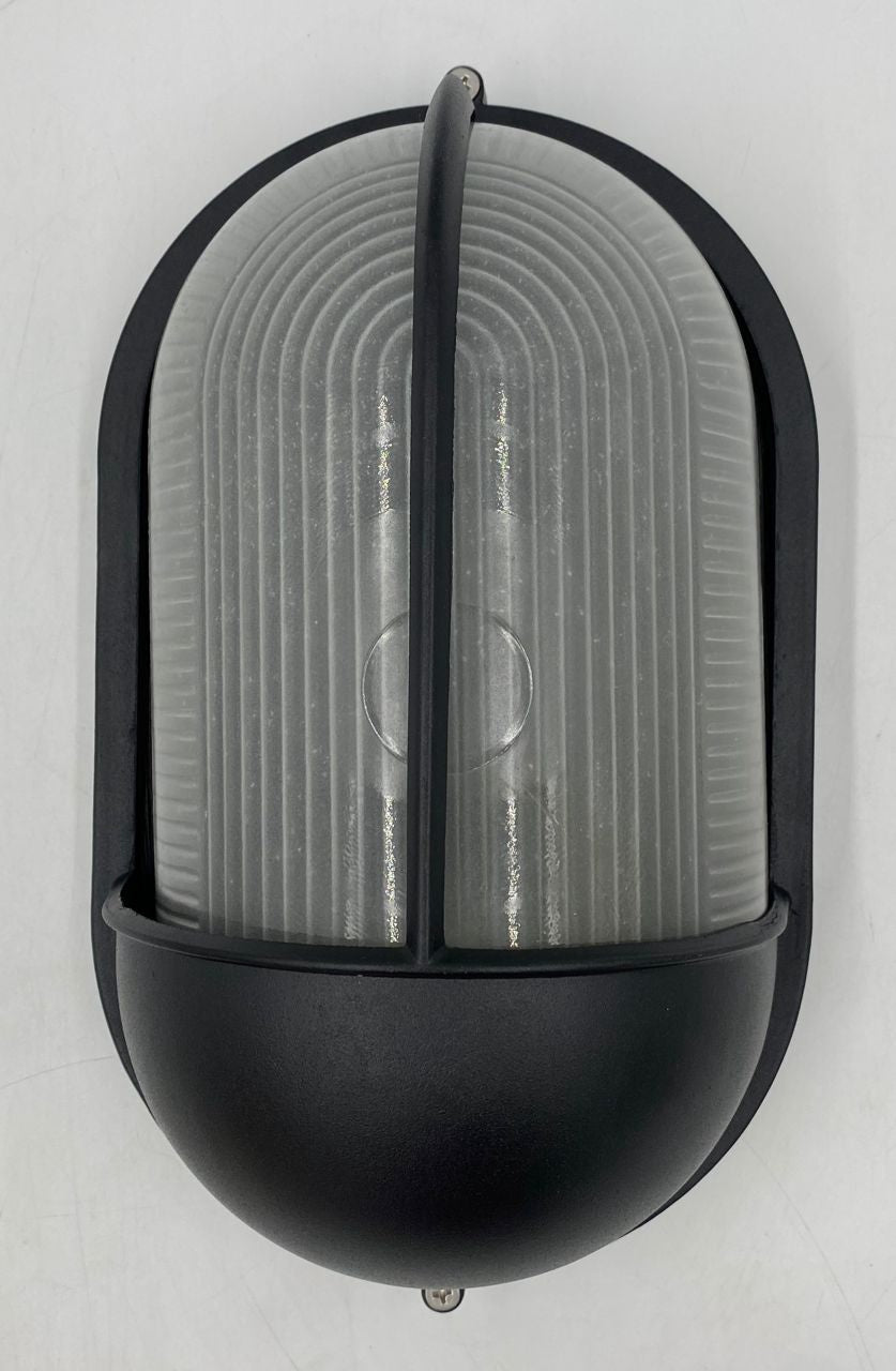 FITZGERALD Bulk Head Fixture 60W Oval Black 187 11" X 6.5"