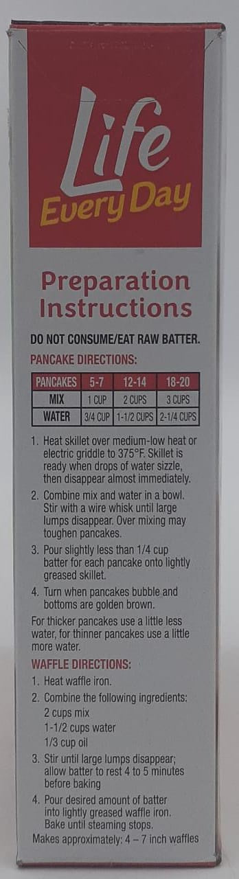 LIFE EVERY DAY Original Complete Pancake & Waffle Mix 32OZ 907G