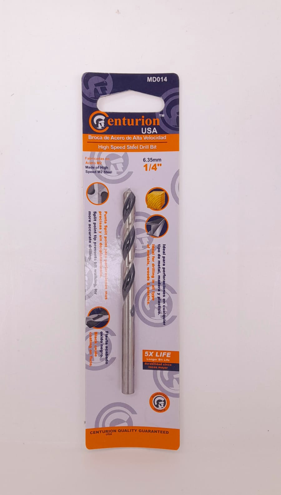 CENTURION Drill Bit Metal 1/4" #MD014