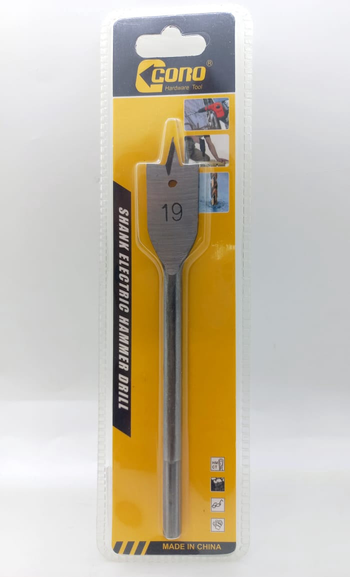 Drill Bit Flat Wood Coro 19MM