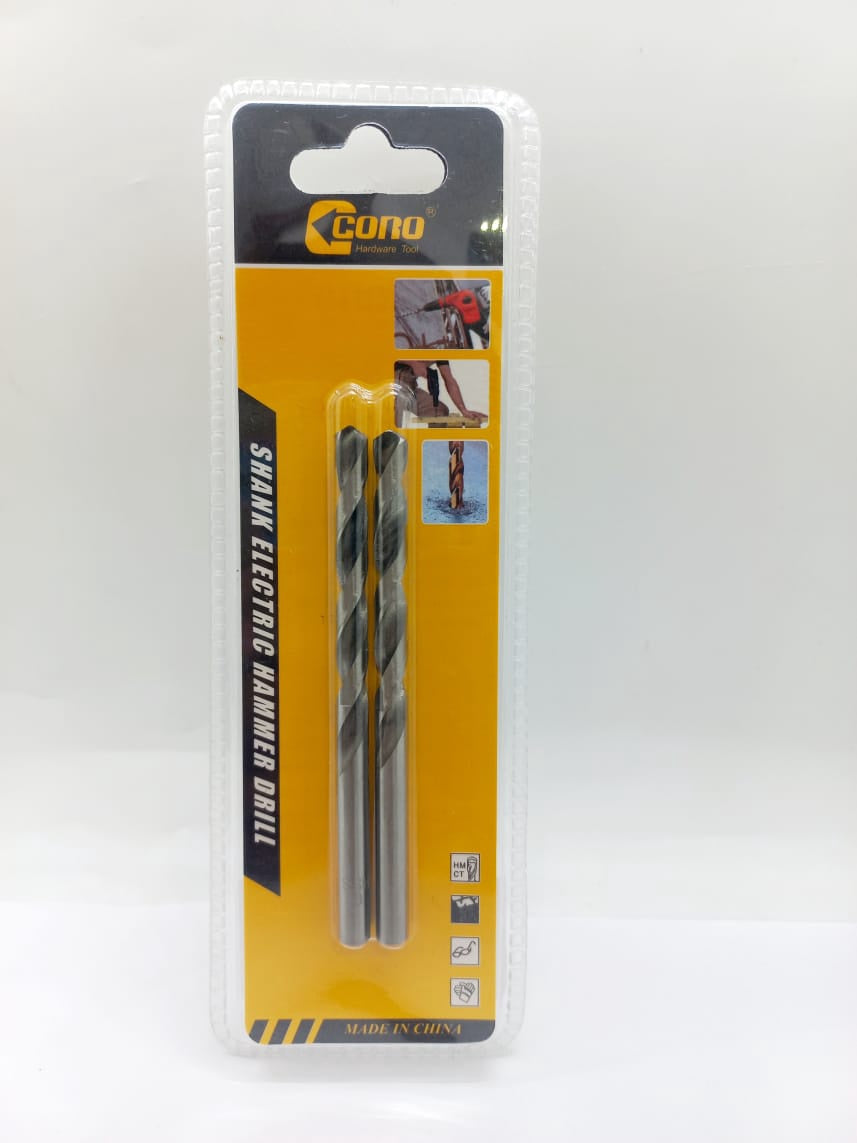 Drill Bit Metal 6MM 2PCS Coro Shank Electric Hammer