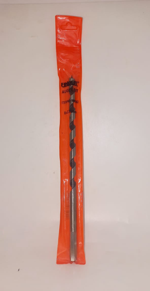 FINDER Auger Bit 8 X 230MM Orange Pk
