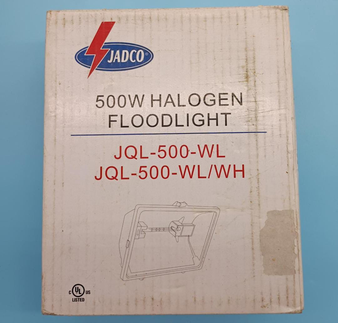 JADCO Lamp Halogen JQL-500-WL Quartz Floodlig