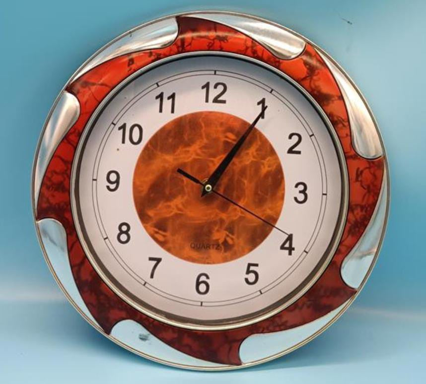 Clock Wall Quartz #Sh 9188 W/BRILLIANT Design