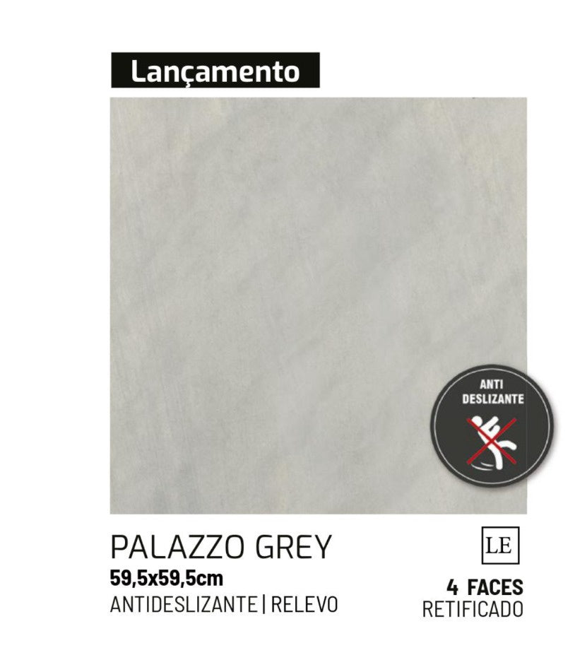 UNIQUE Tile Ceramic 24X24 (59.5X59.5CM) Palazzo Grey