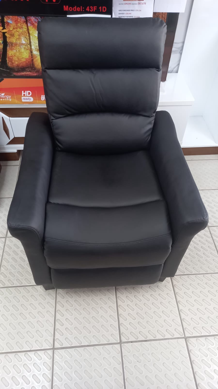 Chair Recliner 346682 Black