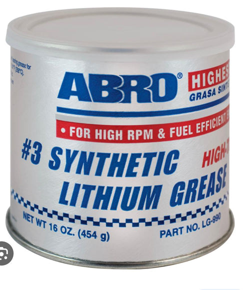 ABRO Grease Lithium #3 Syntectic High Temp Blue 16OZ LG-990
