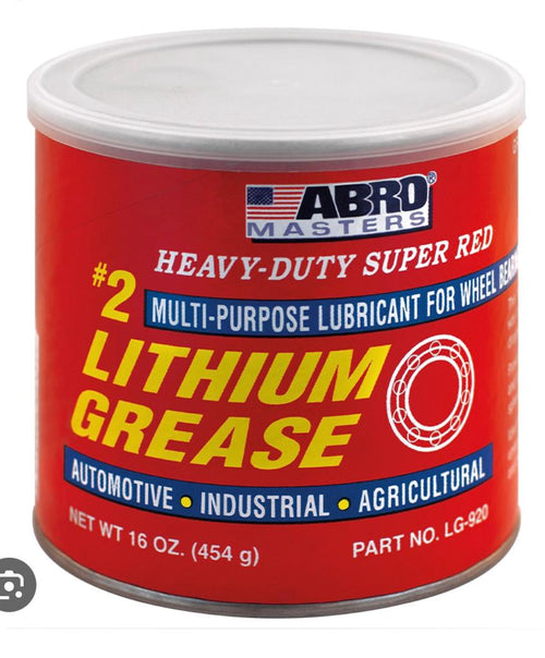ABRO Grease Lithium #2 Heavy Duty Red 16OZ LG-920