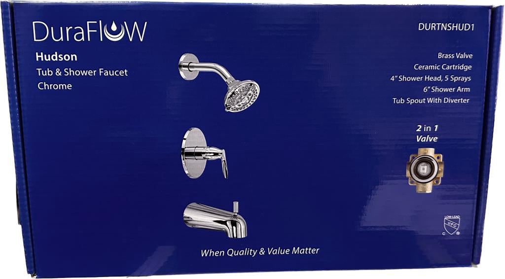 DURAFLOW Tub & Shower Mixer Hudson DURTNSHUD1