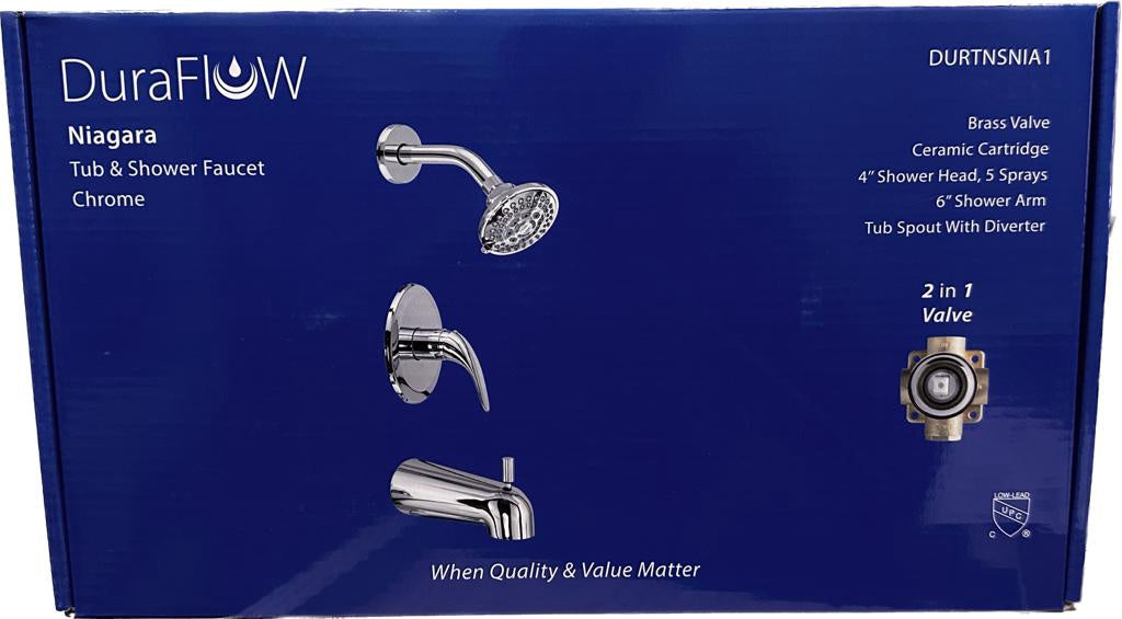 DURAFLOW Tub & Shower Mixer Niagara DURTNSNIA1