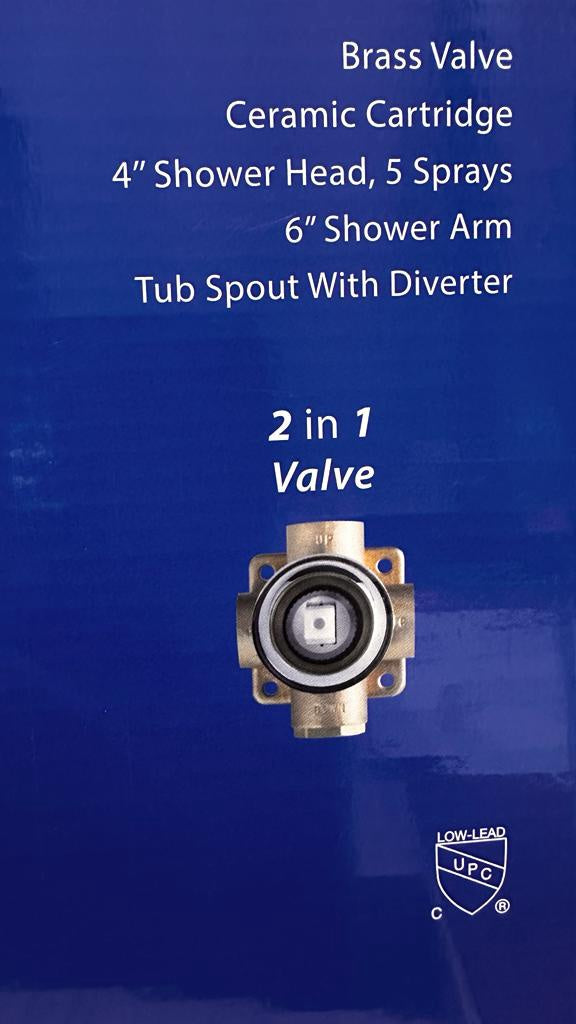 DURAFLOW Tub & Shower Mixer Niagara DURTNSNIA1