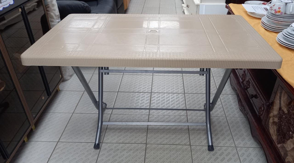 Plastic Table Folding 70X120 Desert Beige Made IN Turkiye