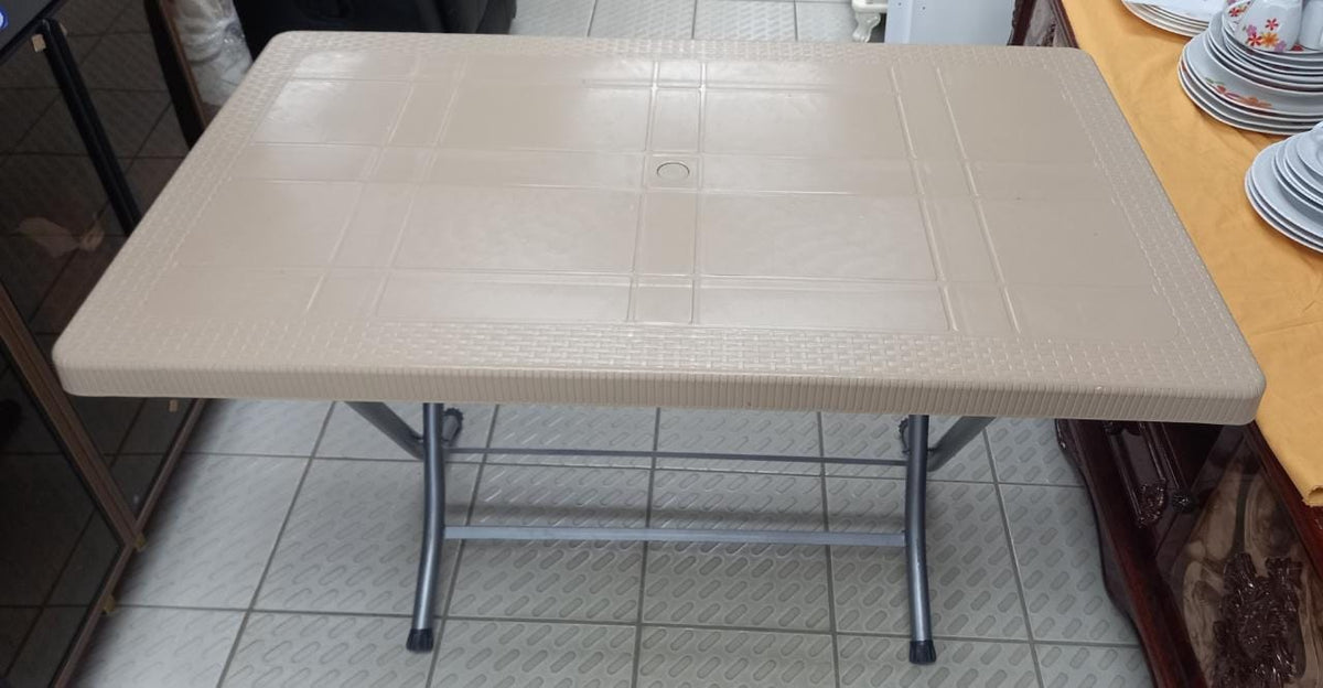 Plastic Table Folding 70X120 Desert Beige Made IN Turkiye