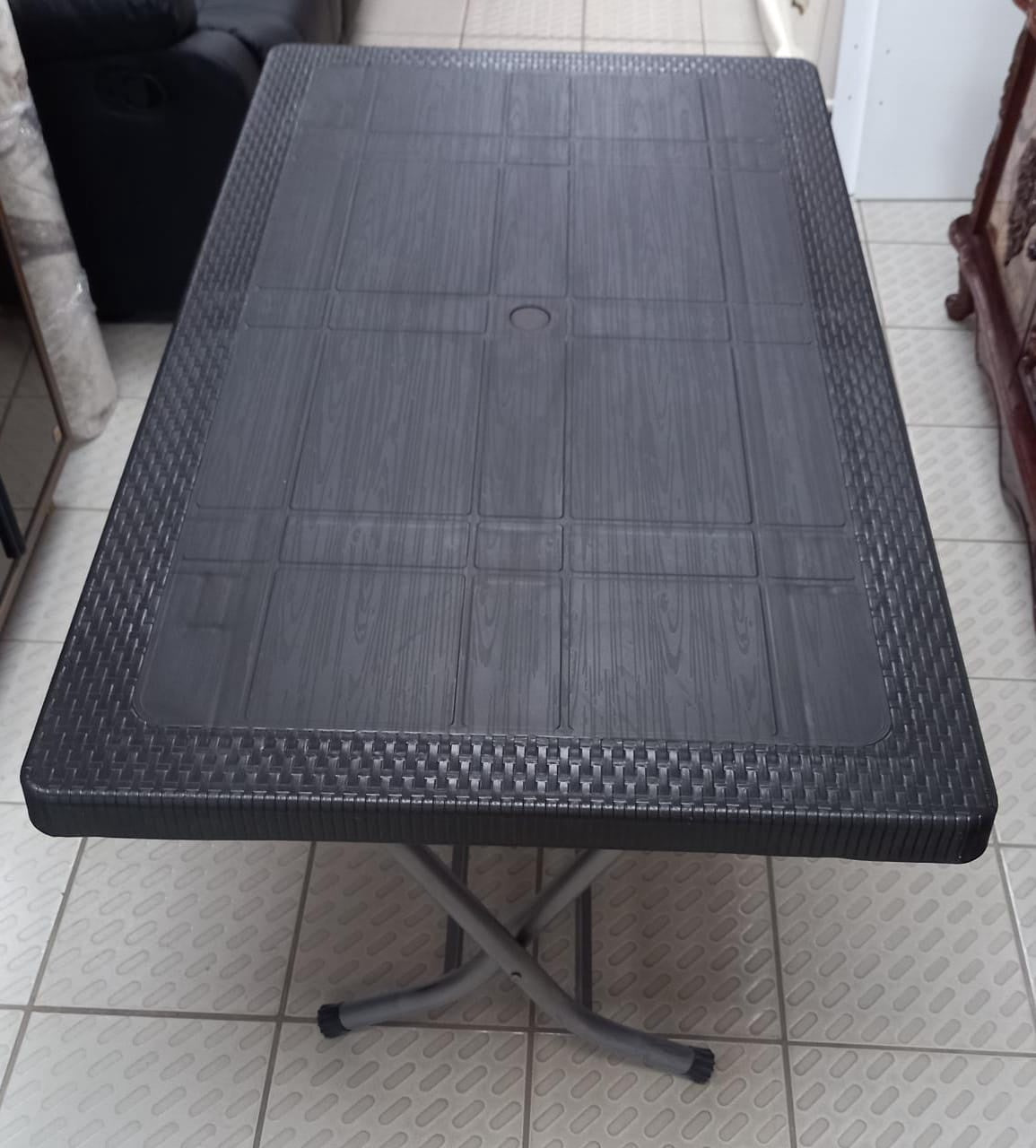 Plastic Table Folding 70X120 Brown Made IN Turkiye