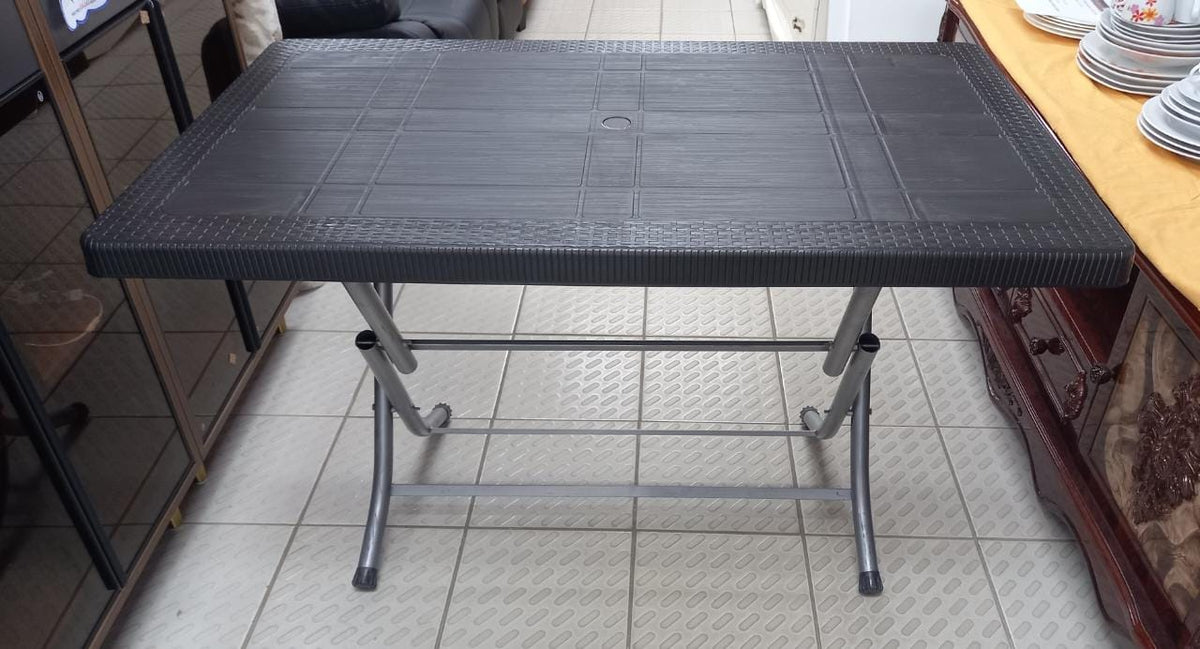 Plastic Table Folding 70X120 Brown Made IN Turkiye