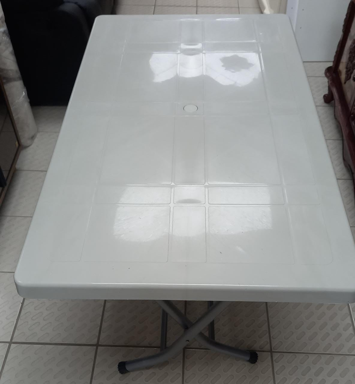 Plastic Table Folding 70X120 Eco White Made IN Turkiye