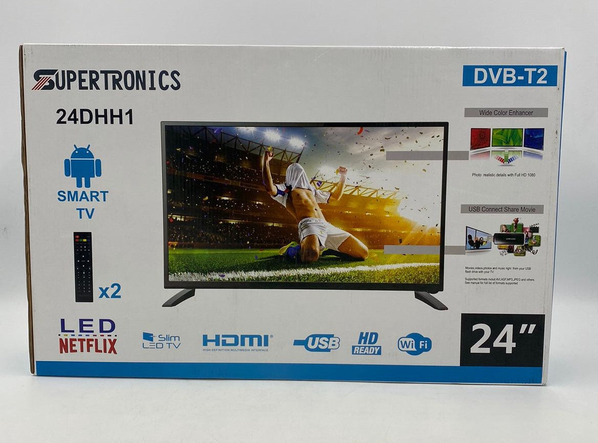 SUPERTRONICS Television 24" 24DHH1 DVB-T2 Smart TV LED