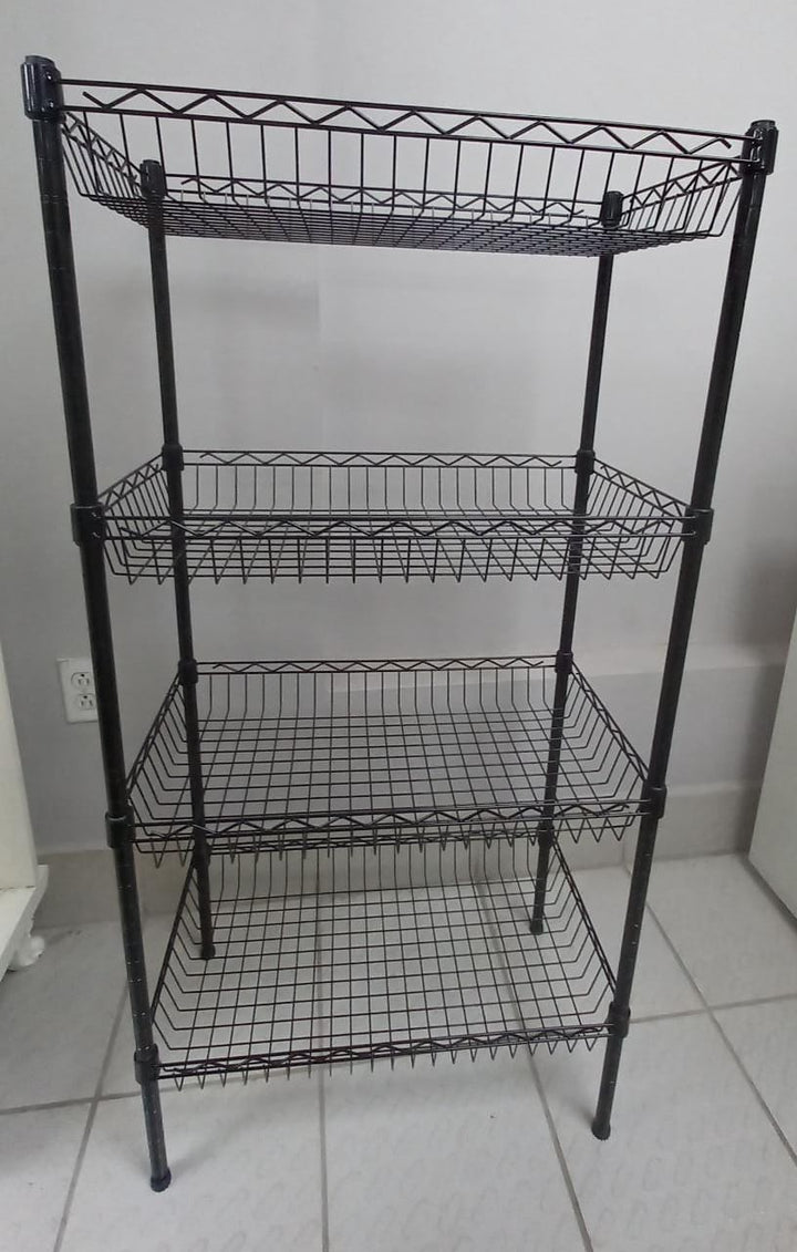 Storage Rack Metal KT88-1015B 4-SHELVES