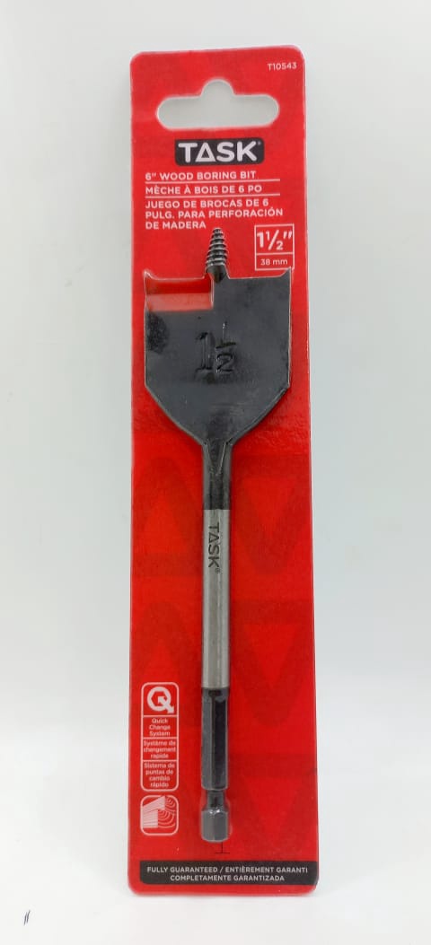 TASK Drill Bit Flat Wood 1 1/2" T10543