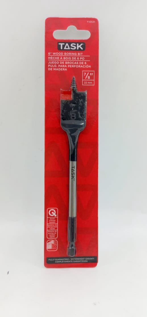 TASK Drill Bit Flat Wood 7/8" T10531