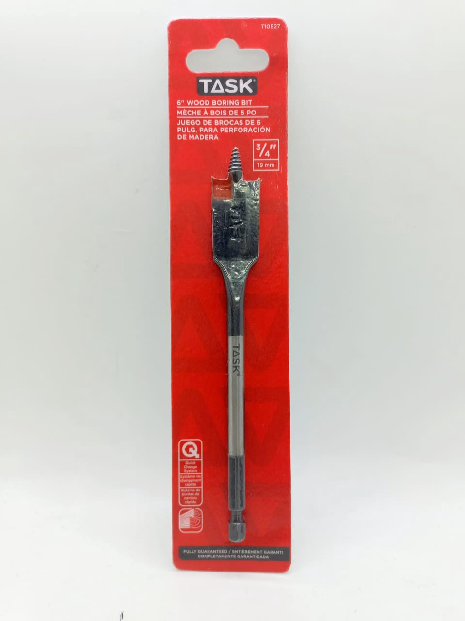 TASK Drill Bit Flat Wood 3/4" T10527