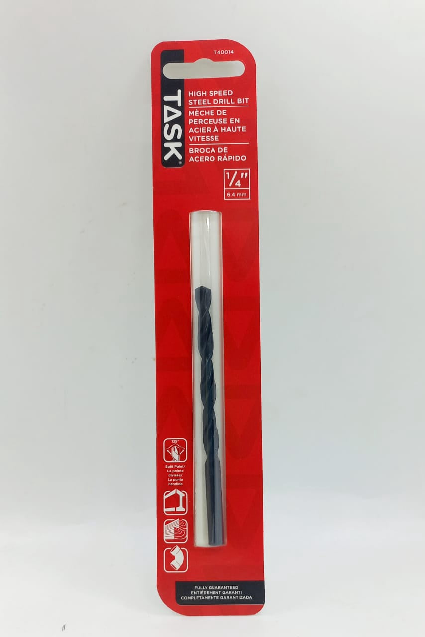 TASK Drill Bit Metal Hss 1/4" T40014