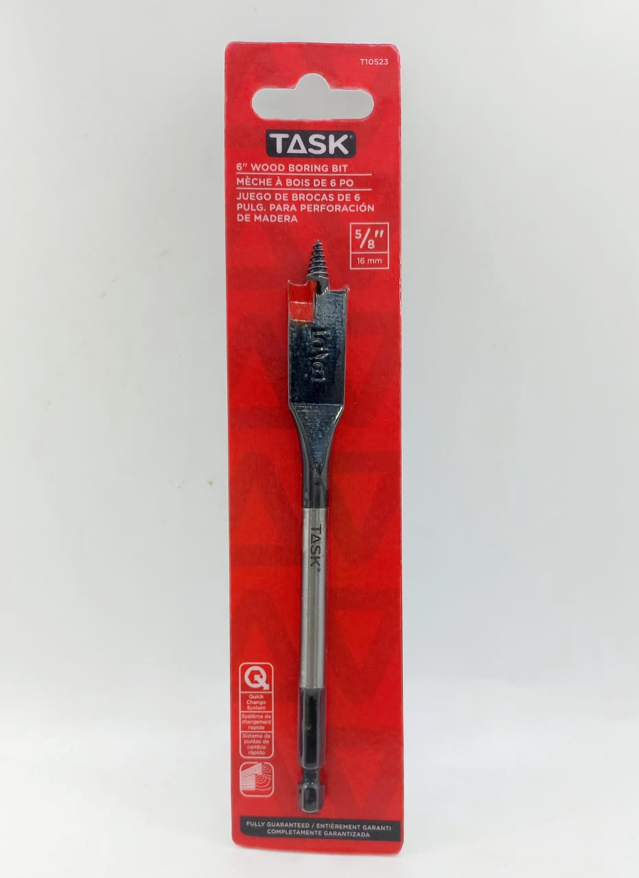 TASK Drill Bit Flat Wood 1/2" T10519