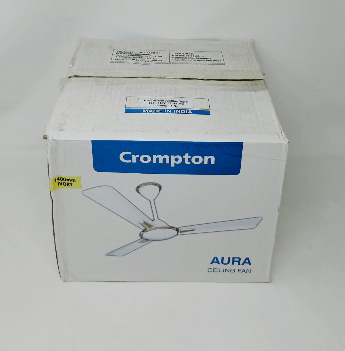 CROMPTON Fan Ceiling Aura Metal Ivory 110V