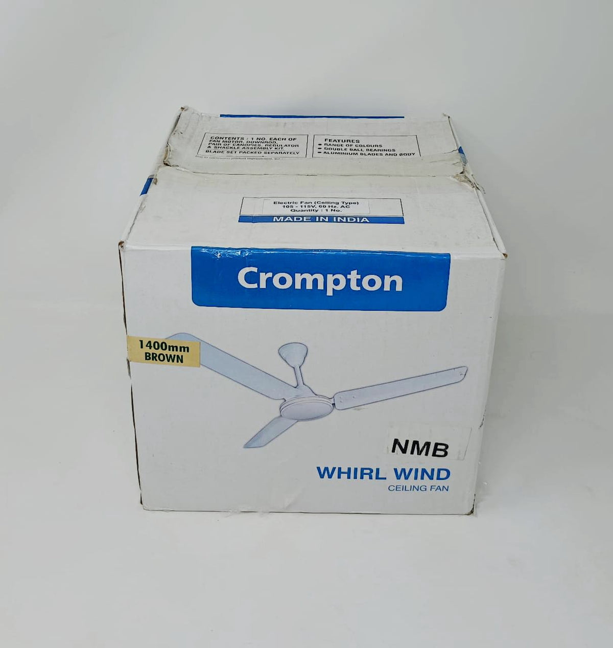 WHIRLWIND Fan Ceiling Crompton Brown 110V