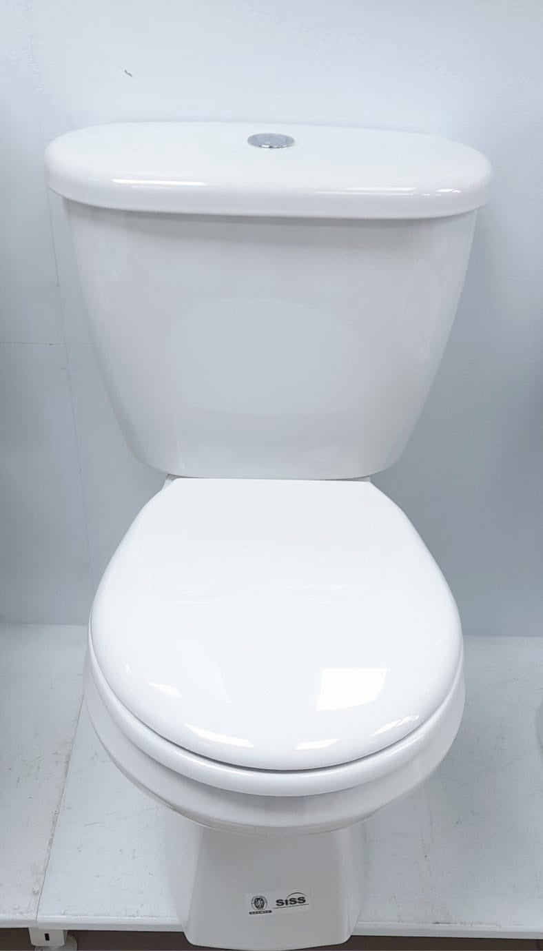Toilet Set Corona P-TRAP C/C Closed Coupled White Comp