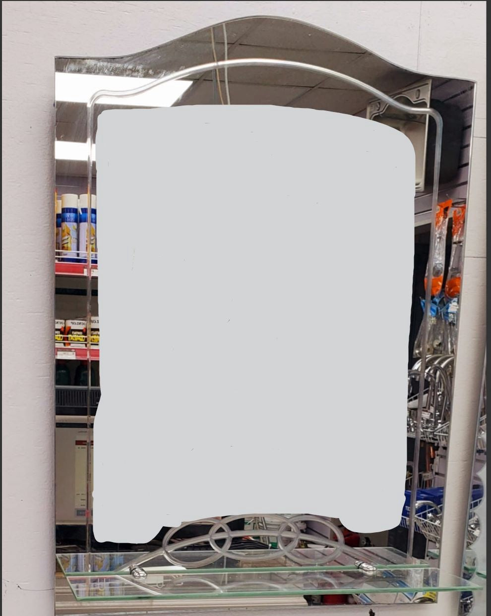 Mirror Dec 17.5" X 21" 1 Shelf #1516