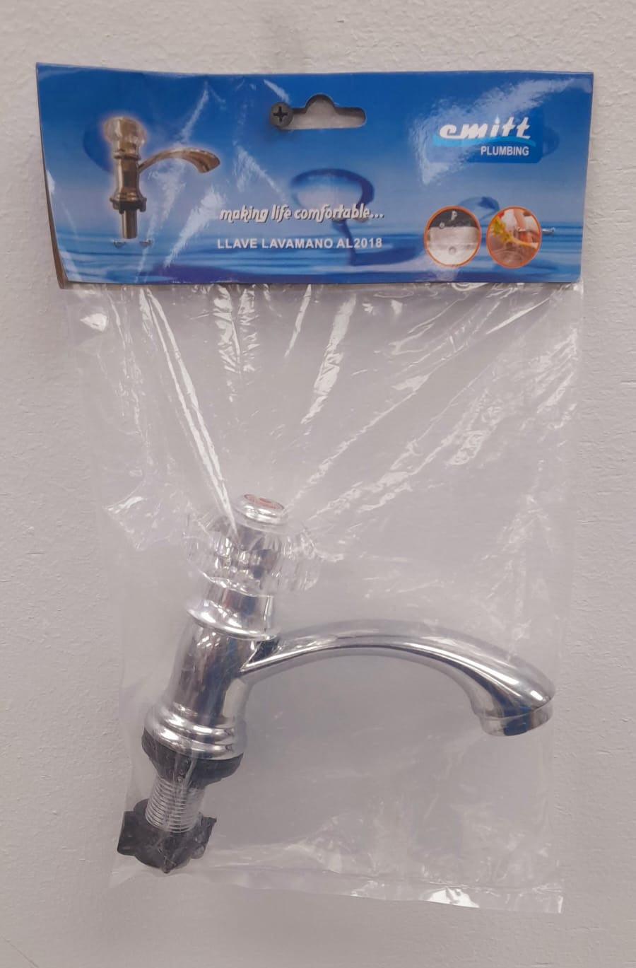 CMITT Pillar Tap 1/2" AL2018 Glass Knob